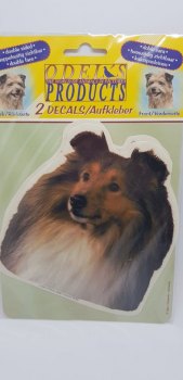 Sheltie Aufkleber 2 Stück