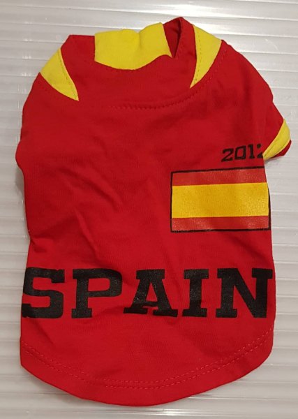 Fussballtrikot für Hunde-Spanien