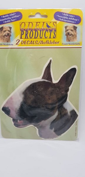 Bullterrier Aufkleber 2 Stück